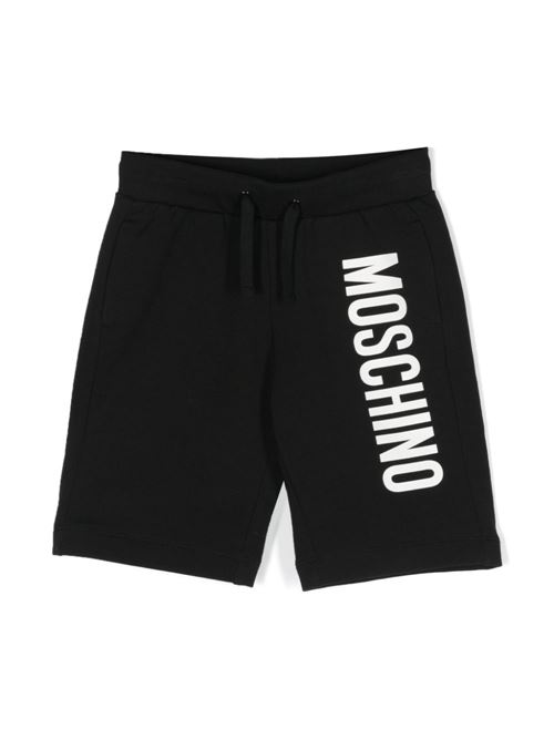 Bermuda bambino nero MOSCHINO KID-TEEN | HQQ007LDA2760100